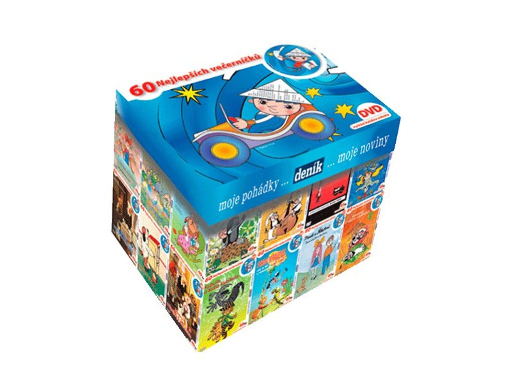 DVD Sada 60 nejlepších večerníčků (63 DVD) plus bonus 1 DVD a krabice